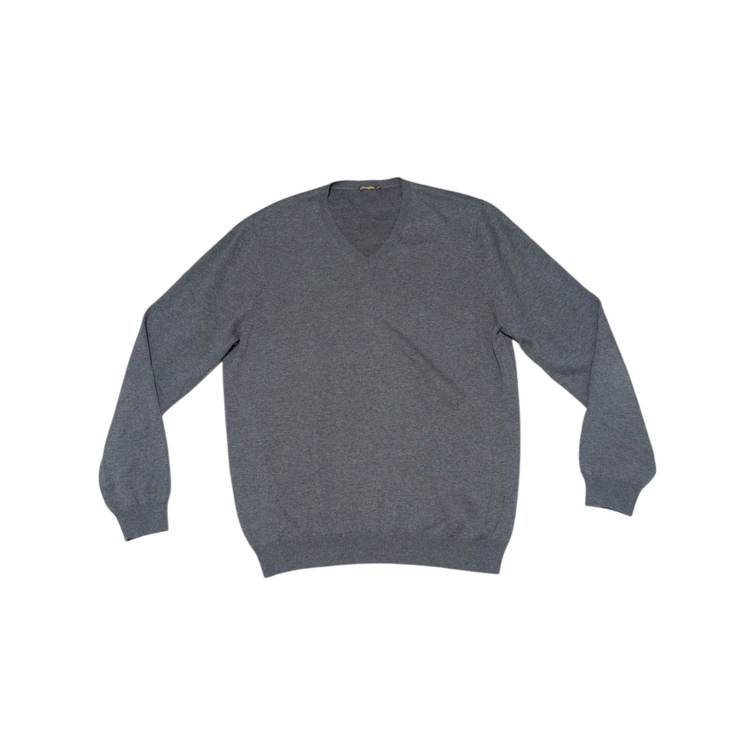 J.McLaughlin J. McLaughlin Gray V Neck Sweater Mens Large Knit Preppy Size US L / EU 52-54 / 3 - 1 Thumbnail