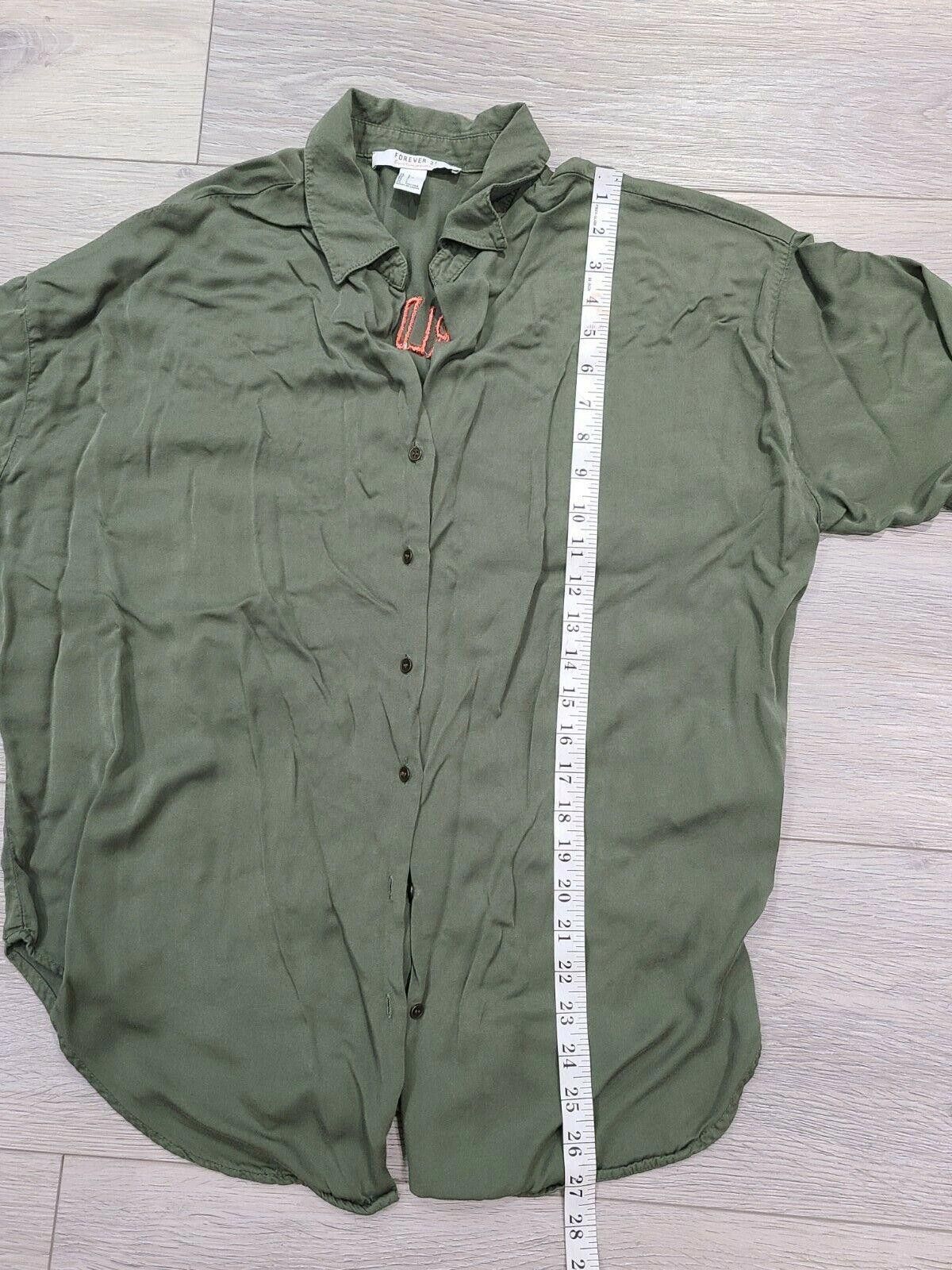 Forever 21 forever 21 contemporary Top Large World Tiger Street Green Size L / US 10 / IT 46 - 5 Thumbnail