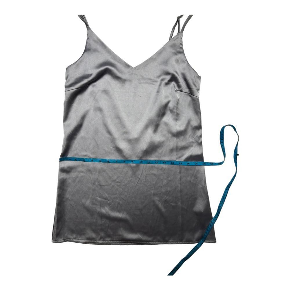 Designer Missguided l NWT V Neck Satin Slip Dress Gray Size 0 Size XS / US 0-2 / IT 36-38 - 5 Thumbnail
