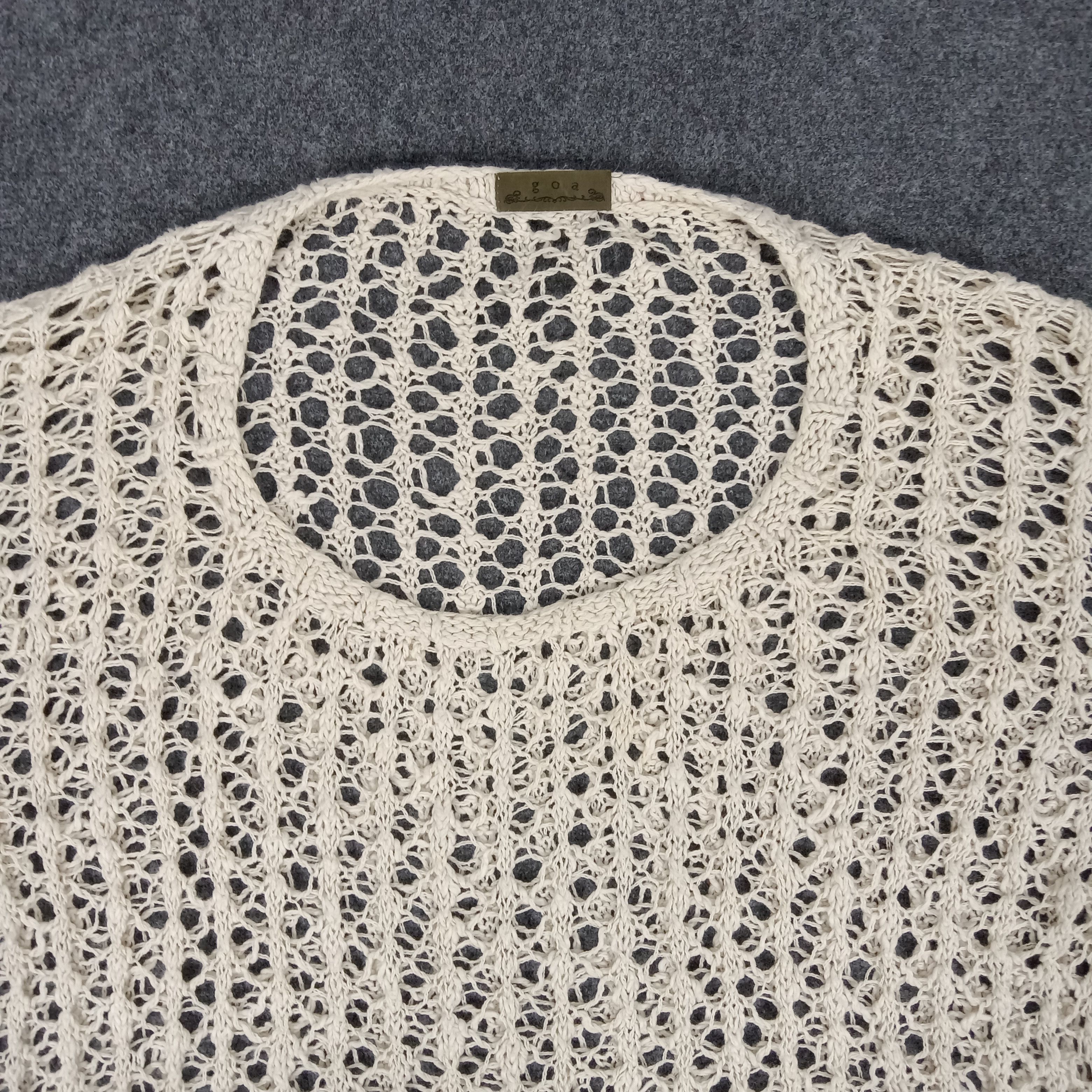 If Six Was Nine × Le Grande Bleu (L.G.B.) × Vintage G.O.A Japanese Punk Style Hollow Knitwear Size L / US 10 / IT 46 - 2 Thumbnail