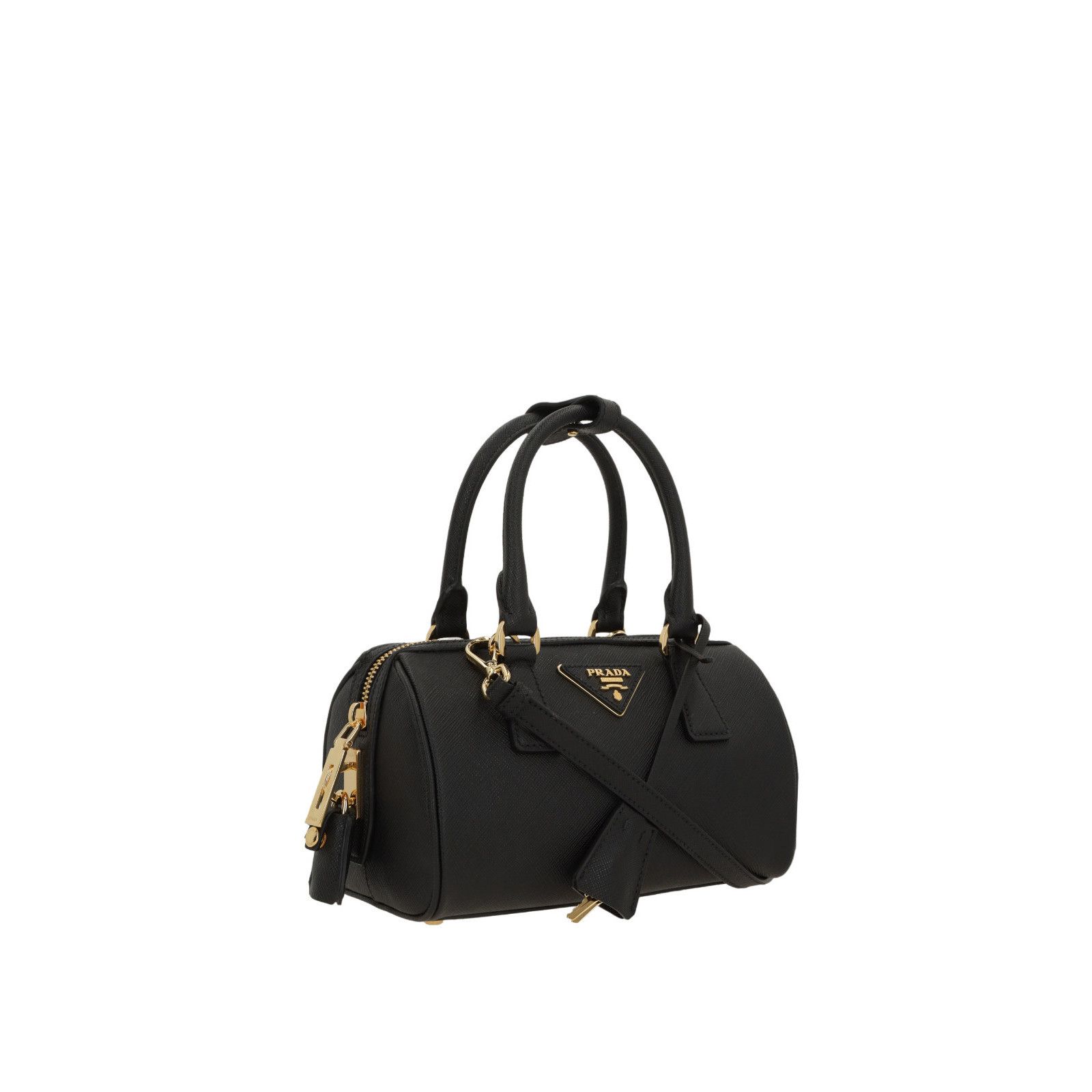 Prada PRADA Bowling Small Black Top Handle Bag New & Authentic Size ONE SIZE - 2 Thumbnail