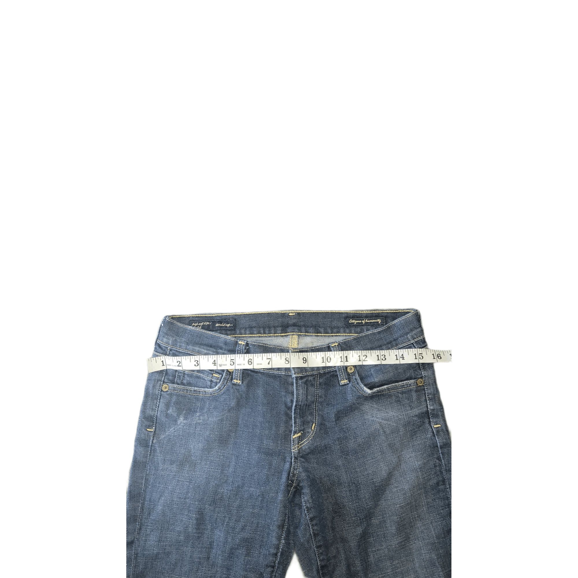 Citizens Of Humanity Citizens Of Humanity Pop Art Stretch Bardot Sz 27 Capri Jean Size 27" / US 4 / IT 40 - 4 Thumbnail