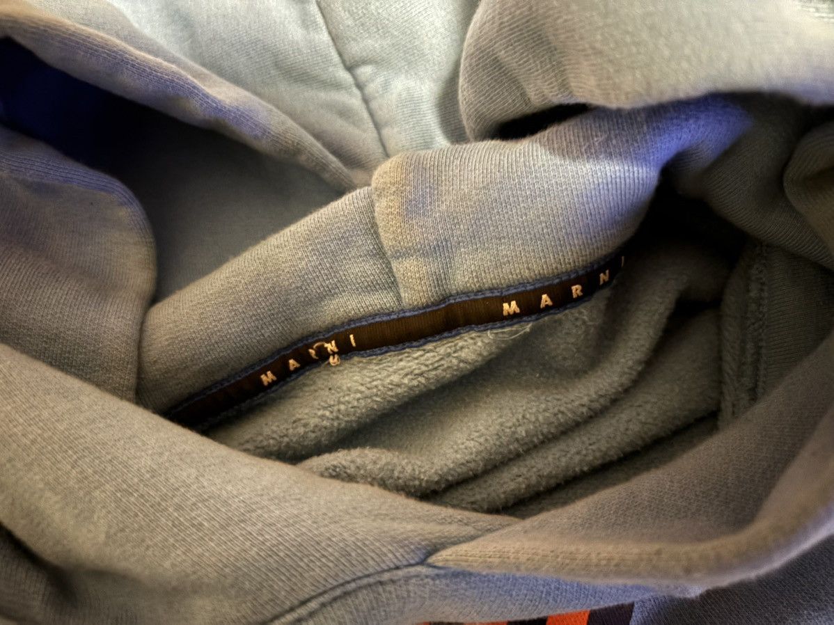 Marni Marni Tiger Logo Hooded Sweatshirt Cobalt Blue Size US M / EU 48-50 / 2 - 3 Thumbnail