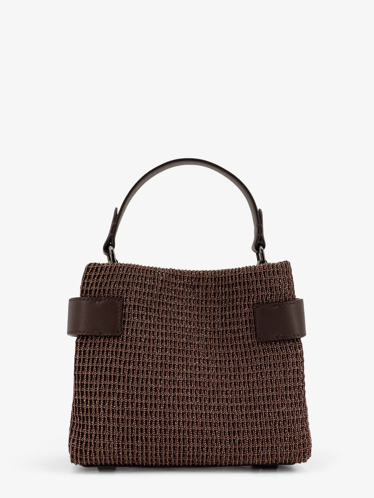 Brunello Cucinelli Brunello Cucinelli Essence Riding leather crossbody bag Size ONE SIZE - 1 Thumbnail