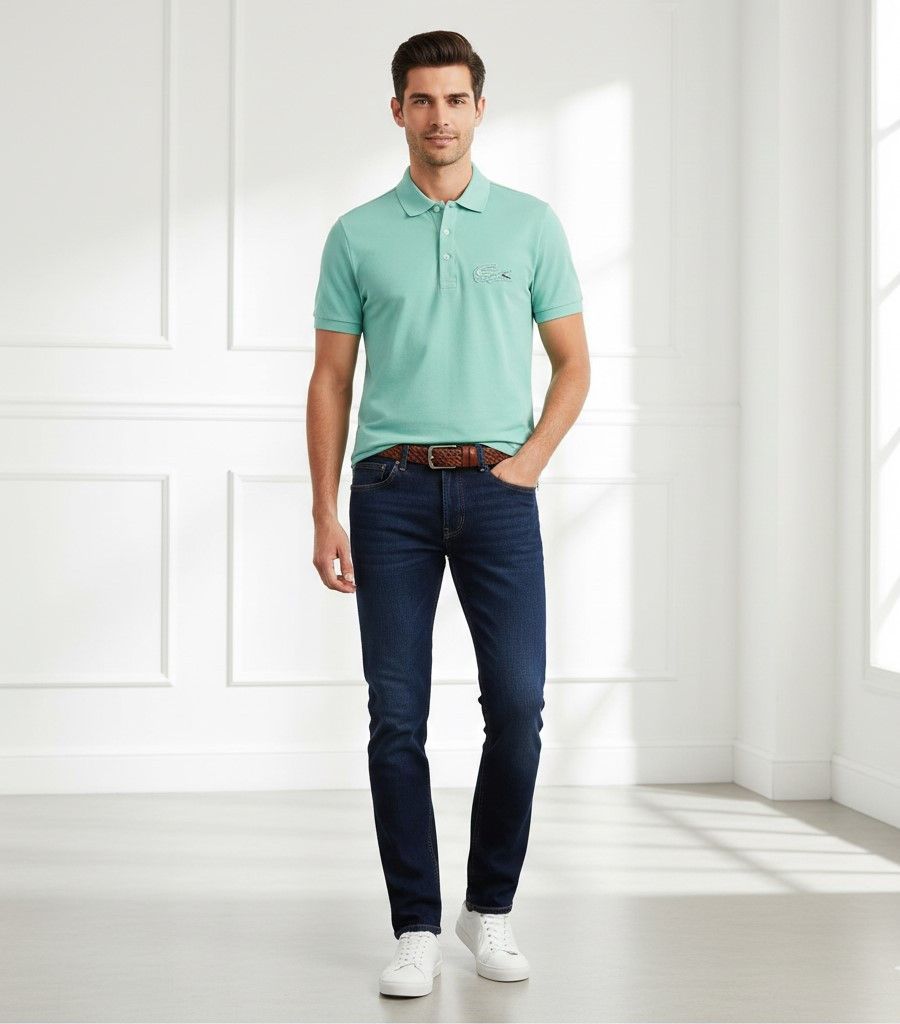 Lacoste Lacoste Men 4 L Polo Shirt Blue 100% Cotton 9010 Size US L / EU 52-54 / 3 - 1 Thumbnail