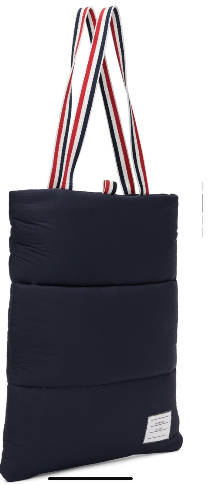 Thom Browne Thom Browne Quilted padded nylon taffeta tote in navy Size ONE SIZE - 2 Thumbnail