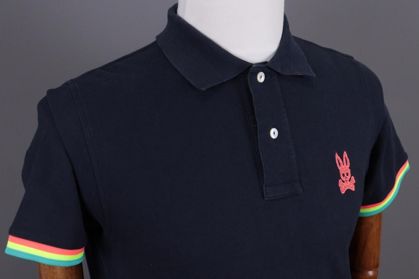 Psycho Bunny Psycho Banny Black Logo Cotton Summer Polo Shirt Size 4 / M Size US M / EU 48-50 / 2 - 7 Thumbnail