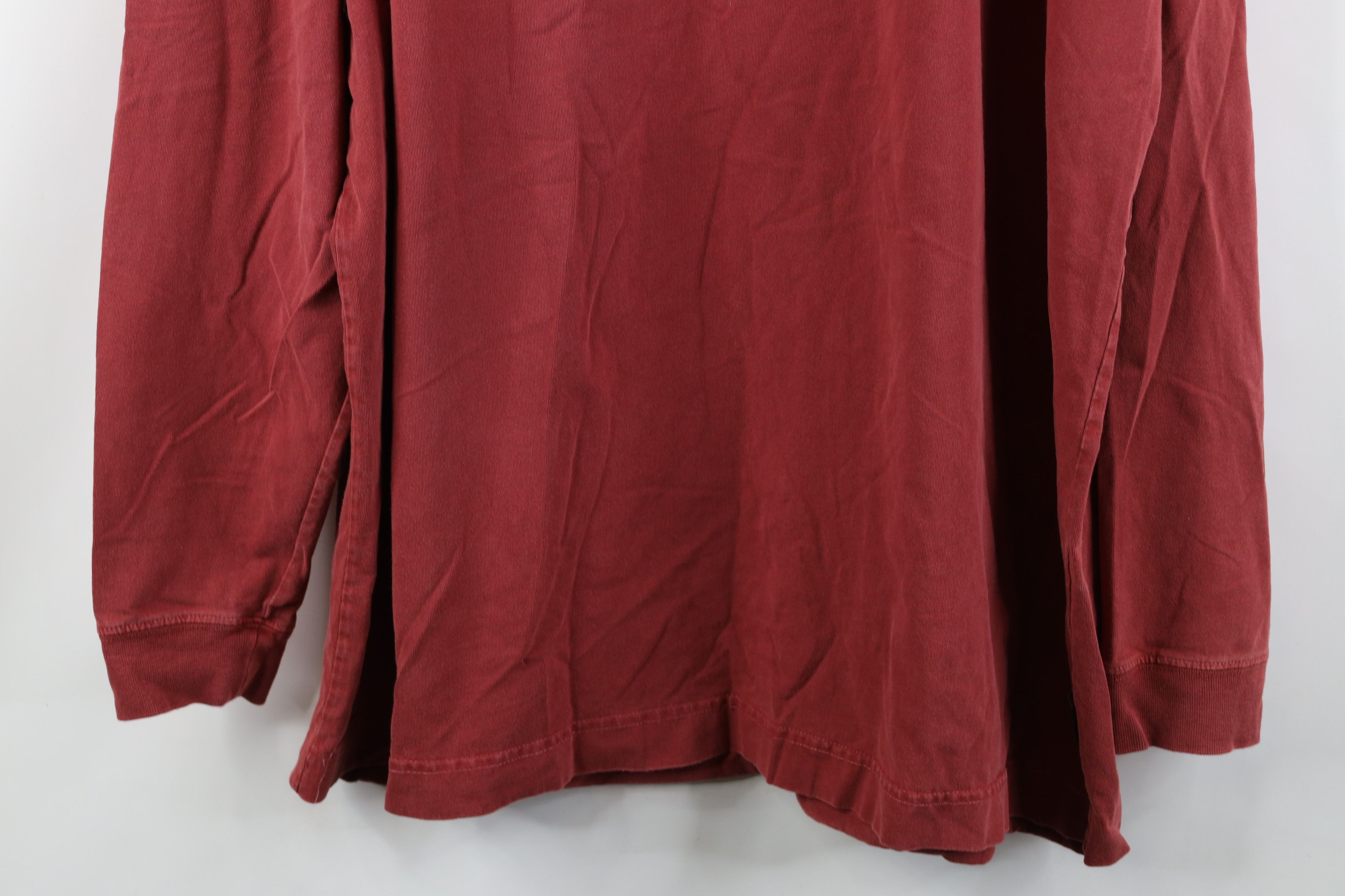 Woolrich Woolen Mills Vintage 90s Woolrich Heavy Stonewash Long Sleeve T-Shirt Red Size US XL / EU 56 / 4 - 3 Thumbnail