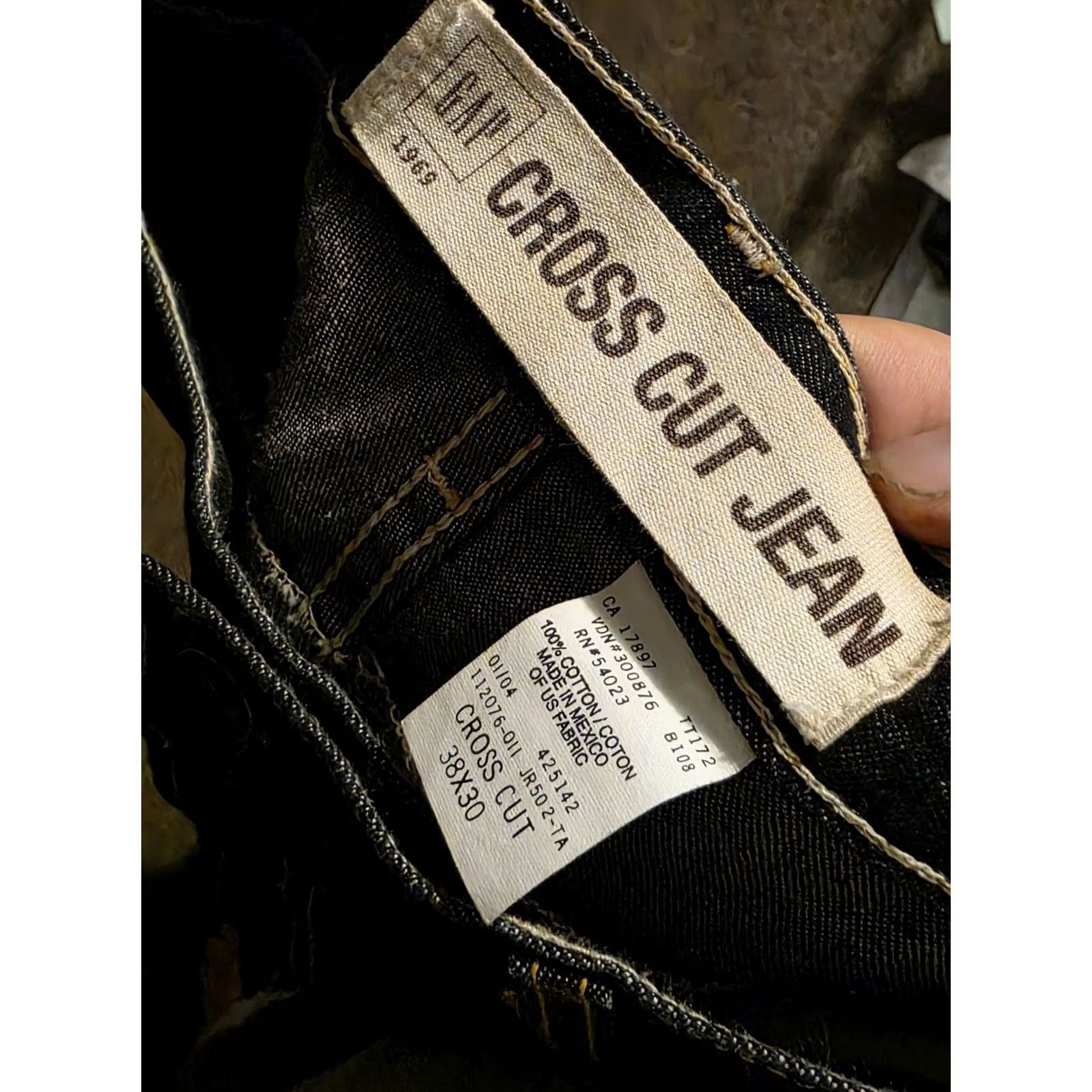 Gap Gap 1969 Jeans Navy Blue 38x30 Slim Straight 5-Pocket Men Classic Denim Cotton Nwts Size US 38 / EU 54 - 2 Thumbnail