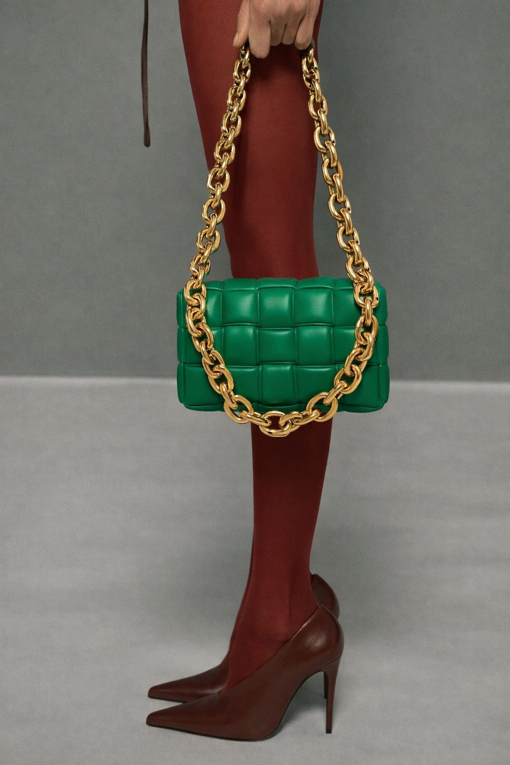 Bottega Veneta Bottega Veneta Green Golden-Chain Casette Size ONE SIZE - 1 Thumbnail