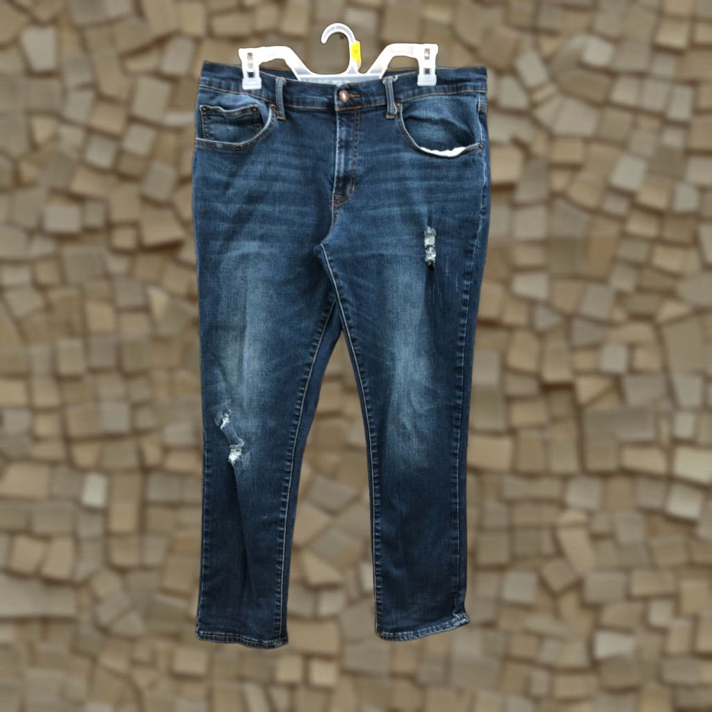 Vintage Arizona Slim Jeans Size 34x30 Mens Mid Rise Straight Leg Dark Wash Blue Denim Jeans Size US 34 / EU 50 - 1 Thumbnail