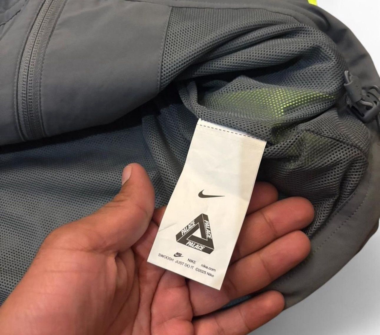 Palace Palace x Nike Total P90 Track Jacket - Grey/Volt (DS) Size US M / EU 48-50 / 2 - 6 Thumbnail