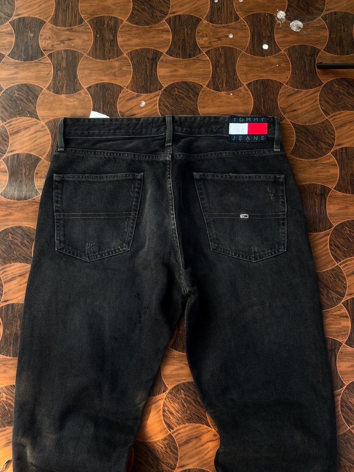 Tommy Jeans Tommy Jeans Ethan Straight SENSEI / Repaired Black Denim Size US 34 / EU 50 - 7 Thumbnail
