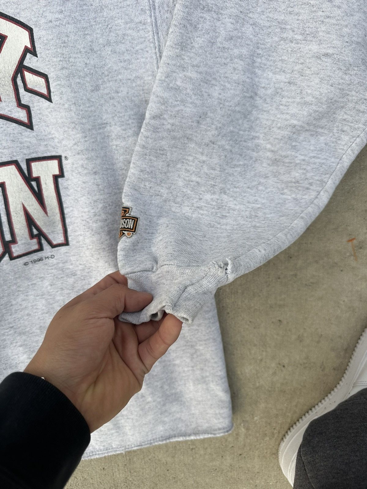 Harley Davidson × Vintage Vintage Harley Davidson Men's Sweater Logo Crewneck Large Size US L / EU 52-54 / 3 - 5 Thumbnail