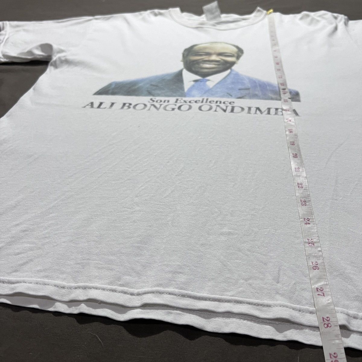 Vintage Y2K Ali Bongo President of Gabon black history Tee L Faded Size US L / EU 52-54 / 3 - 11 Thumbnail