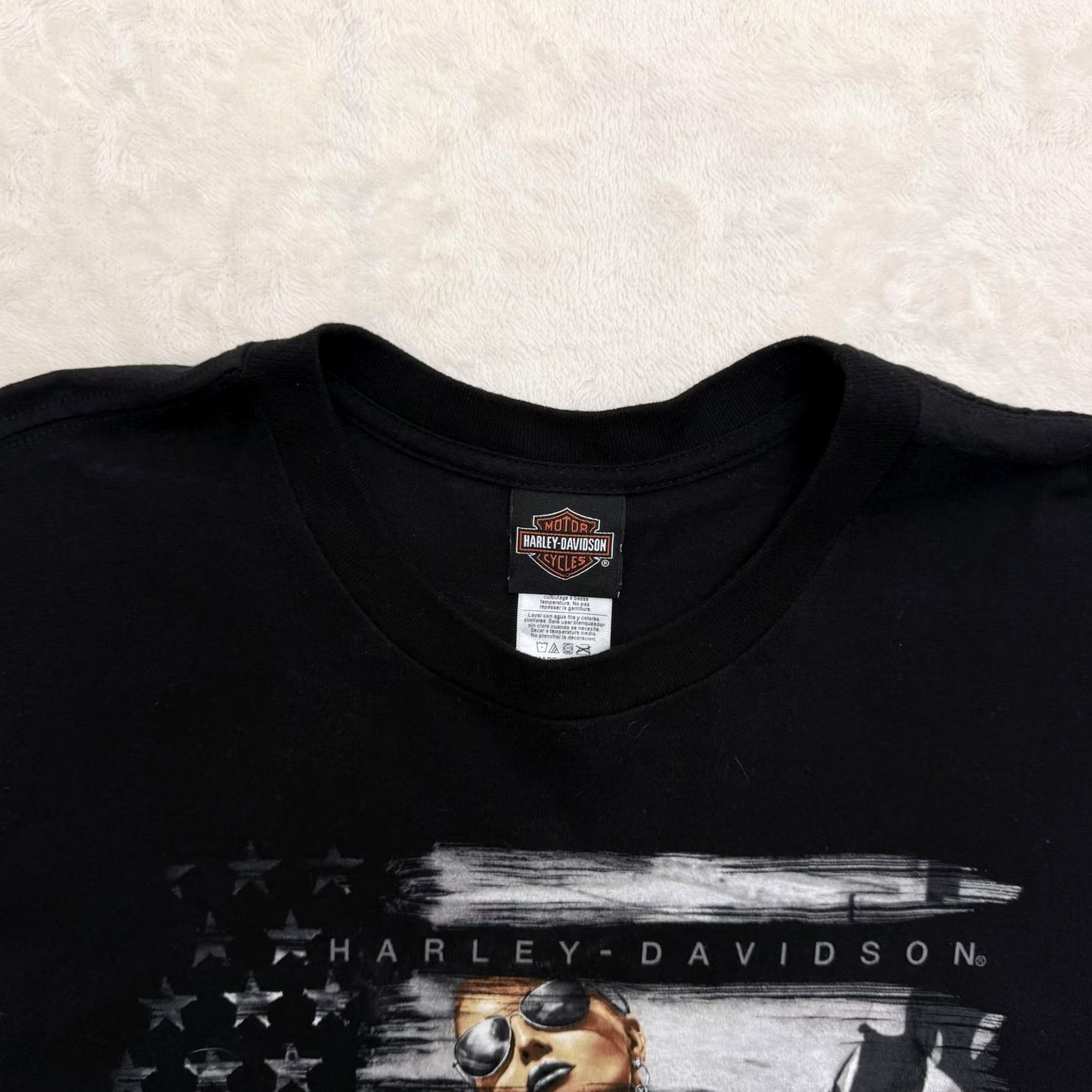 Harley Davidson VINTAGE Harley-Davidson American Dream Babe Shirt Mens XL Black War Horse Ocala Graphic Size US XL / EU 56 / 4 - 3 Thumbnail
