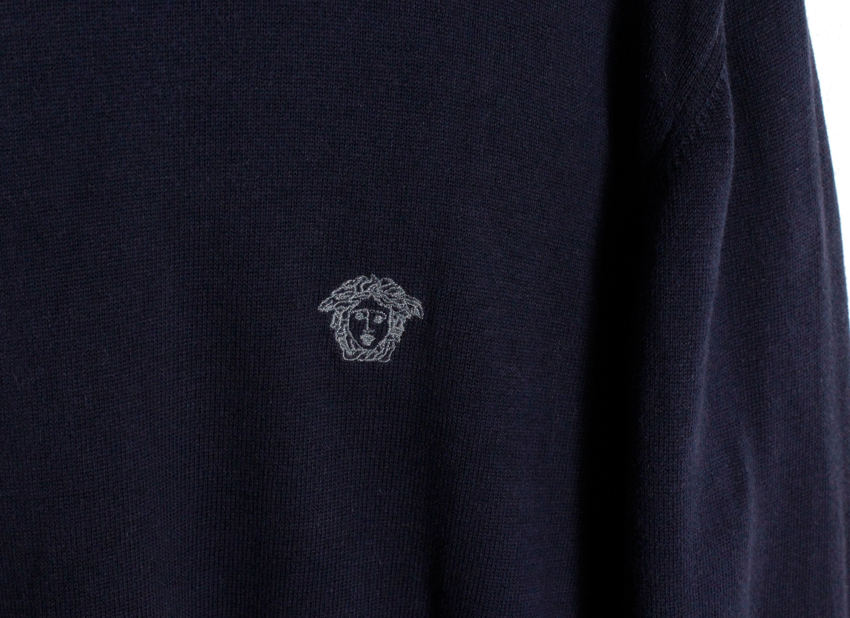 Versace Vintage Versace Jeans Couture Medusa Logo Sweater Jumper Y2K Size US XL / EU 56 / 4 - 3 Thumbnail