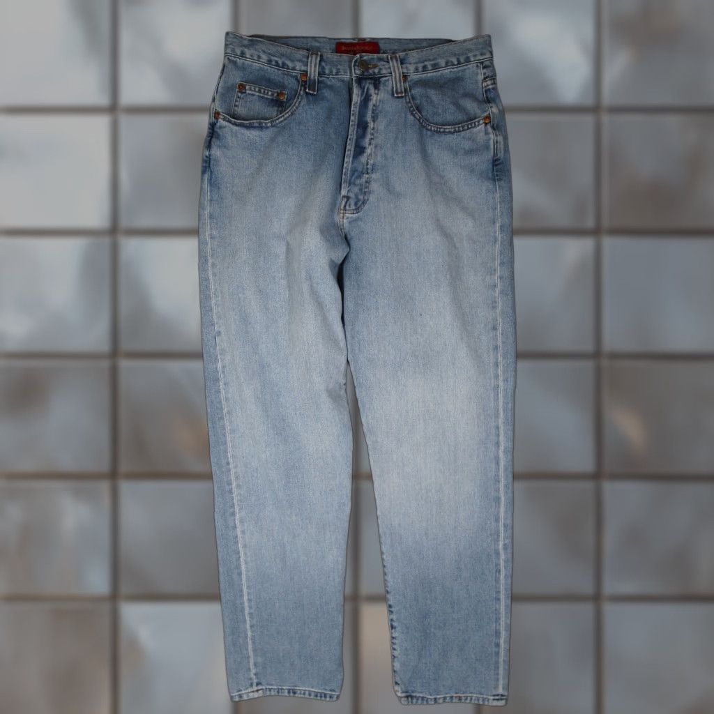 Banana Republic VINTAGE Banana Republic Jeans Mens 34 Blue Stonewash Button Fly High Rise Denim 90s City Hipster Punk Retro 34x32 Mens Size US 34 / EU 50 - 1 Thumbnail