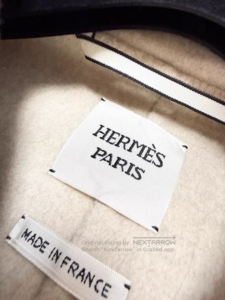 Hermes Hermes Oatmeal Long Sleeve Long Cashmere Coat Size XS / US 0-2 / IT 36-38 - 5 Thumbnail