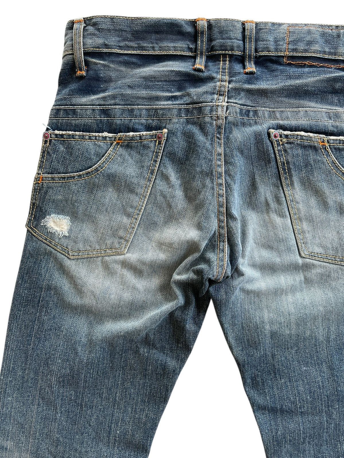 Vintage Blue Way Distressed Flare Denim Size US 30 / EU 46 - 9 Thumbnail