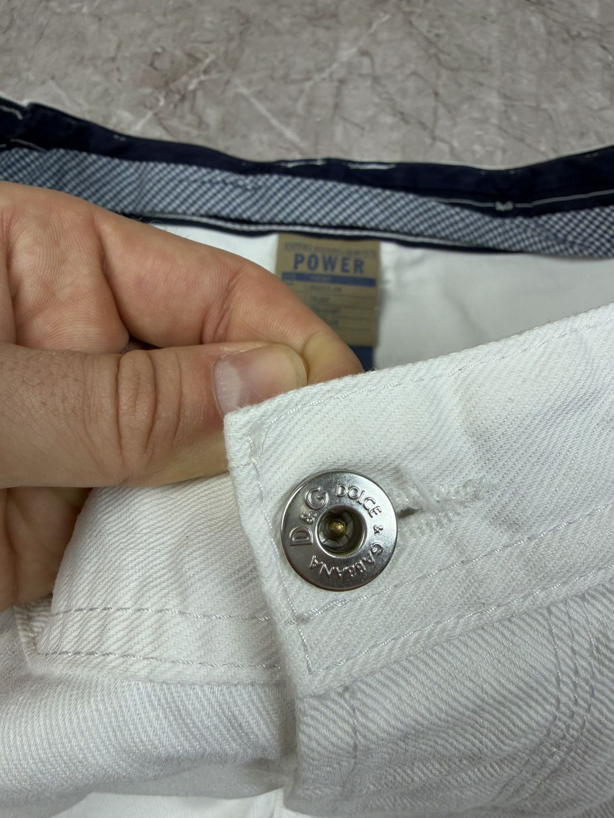 Dolce & Gabbana Dolce & Gabbana White Jeans Cinch Back Size US 34 / EU 50 - 10 Thumbnail