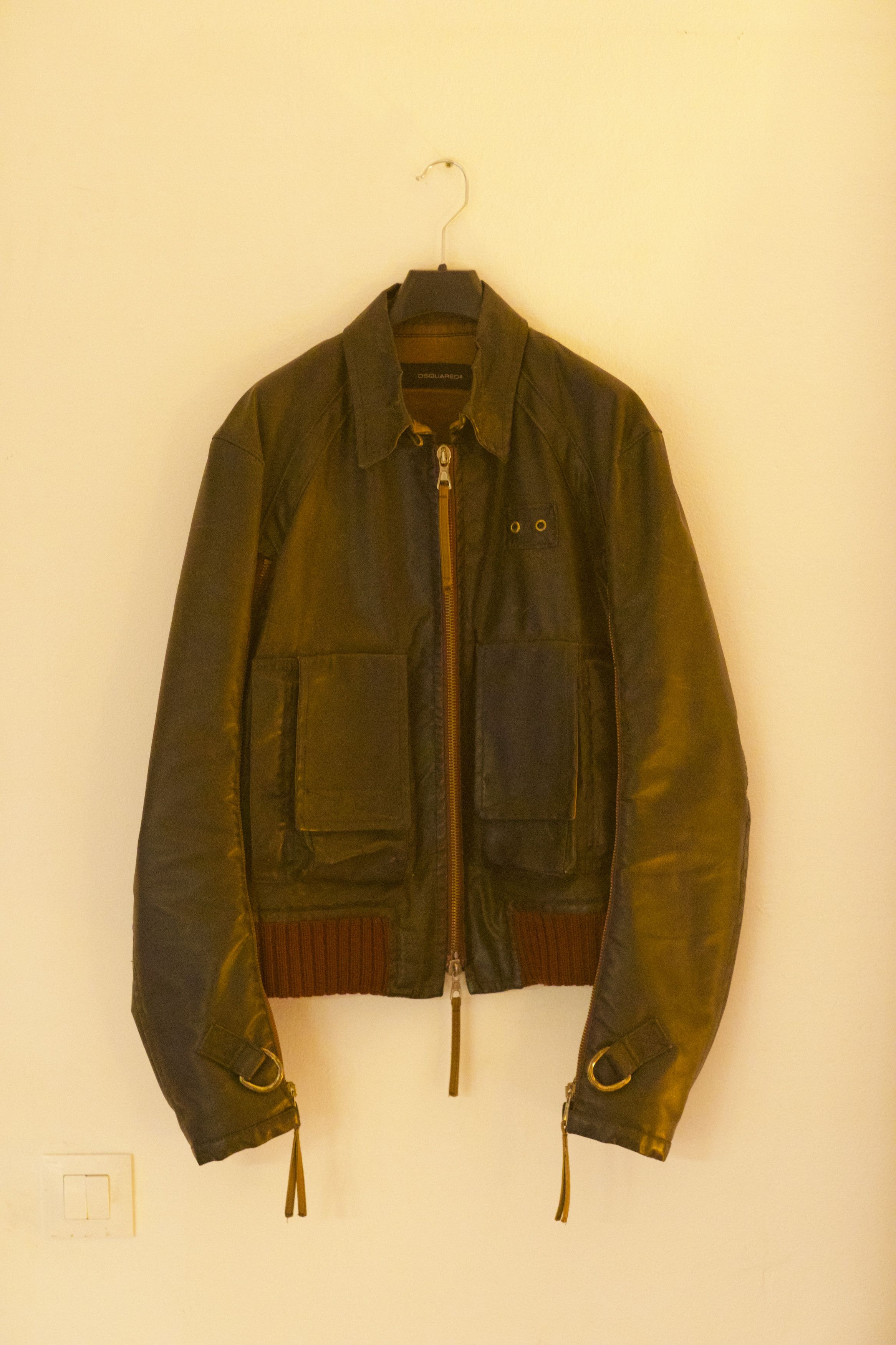 Dsquared2 squared2 F/W 2003 Arm Full-Zipper PVC Rider Jacket Size US L / EU 52-54 / 3 - 6 Thumbnail