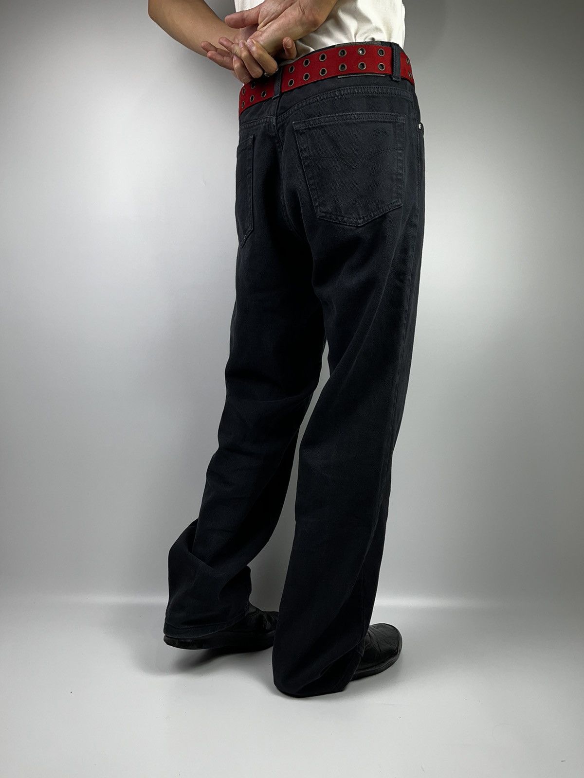 Versace Jeans Couture versace black jeans pant Size US 28 / EU 44 - 17 Thumbnail