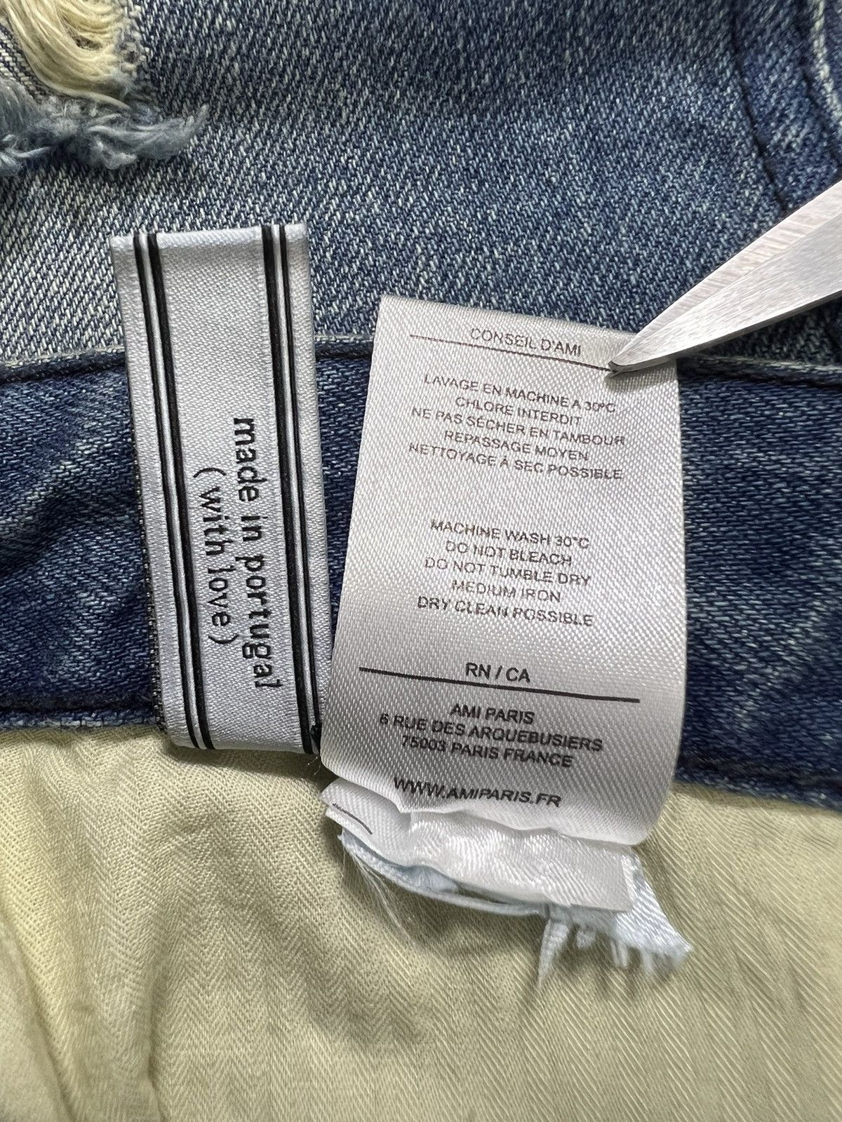 AMI AMI Paris - Sky Blue Destroyed Denim Jeans Size US 32 / EU 48 - 16 Thumbnail