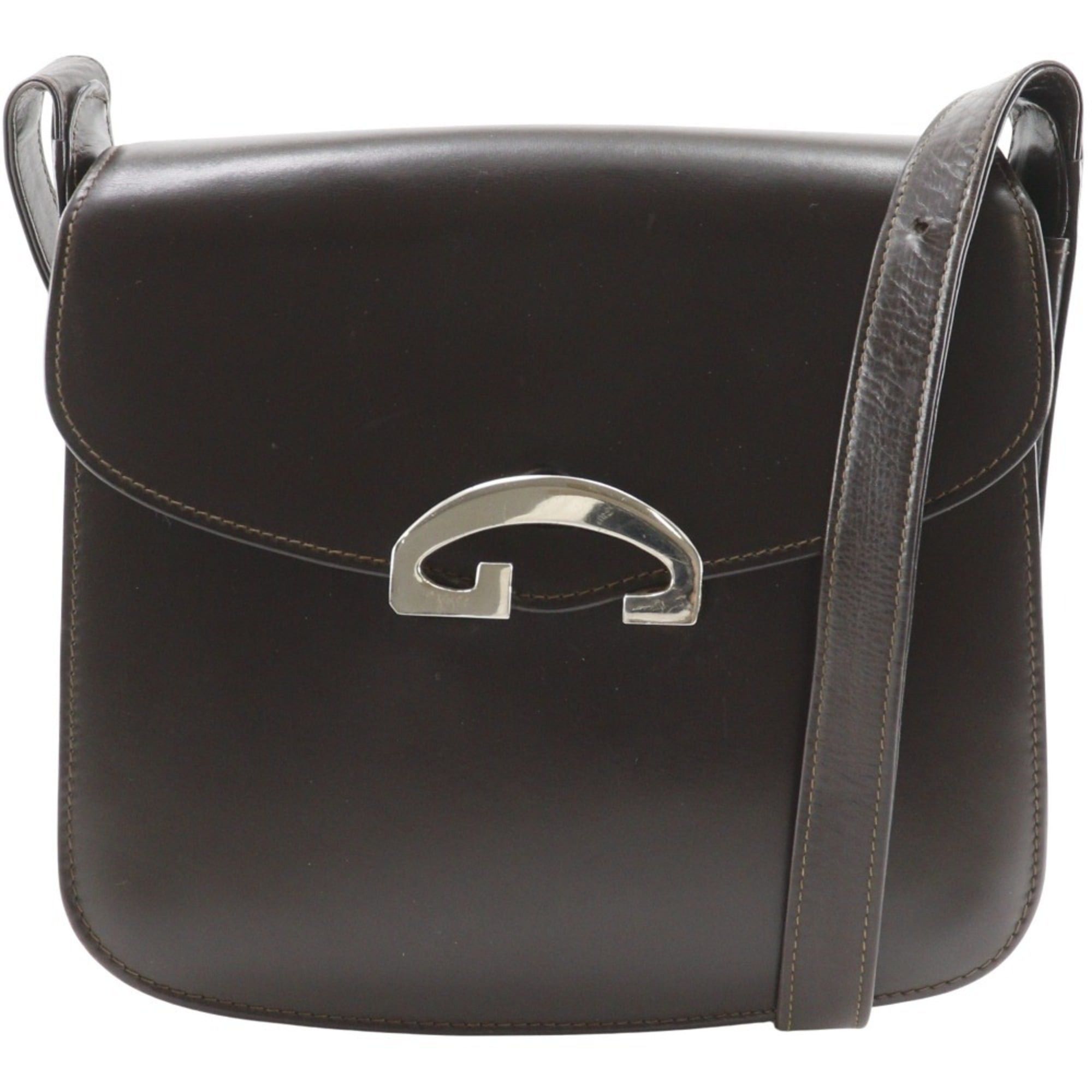 Gucci Gucci Old Shoulder Bag, Vintage Calfskin Brown, A5 Size, Flap, Gucci, Women's Size ONE SIZE - 1 Thumbnail