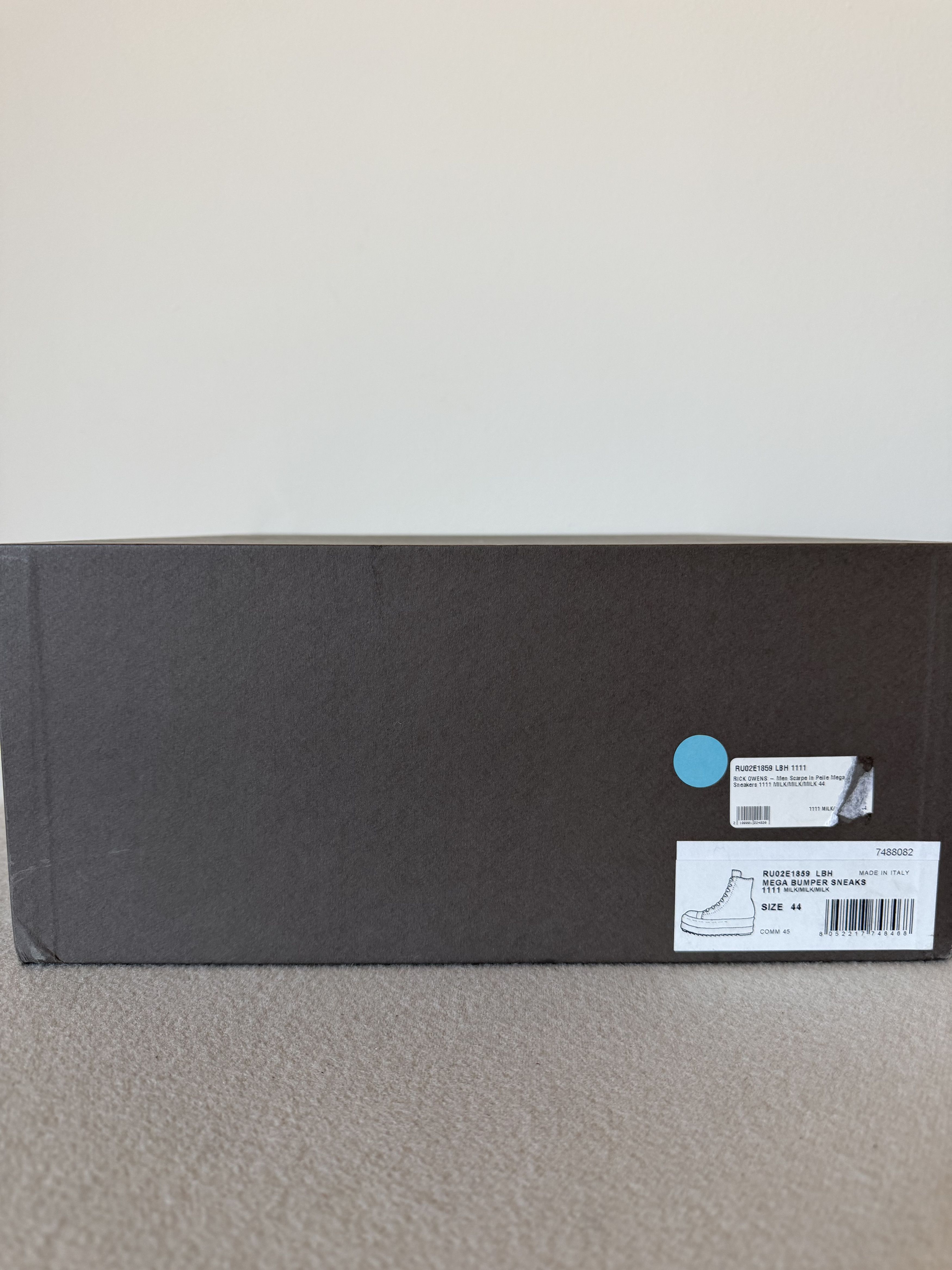 Rick Owens Rick Owens Mega Bumper Ramones in Milk White Leather Size US 11 / EU 44 - 8 Thumbnail