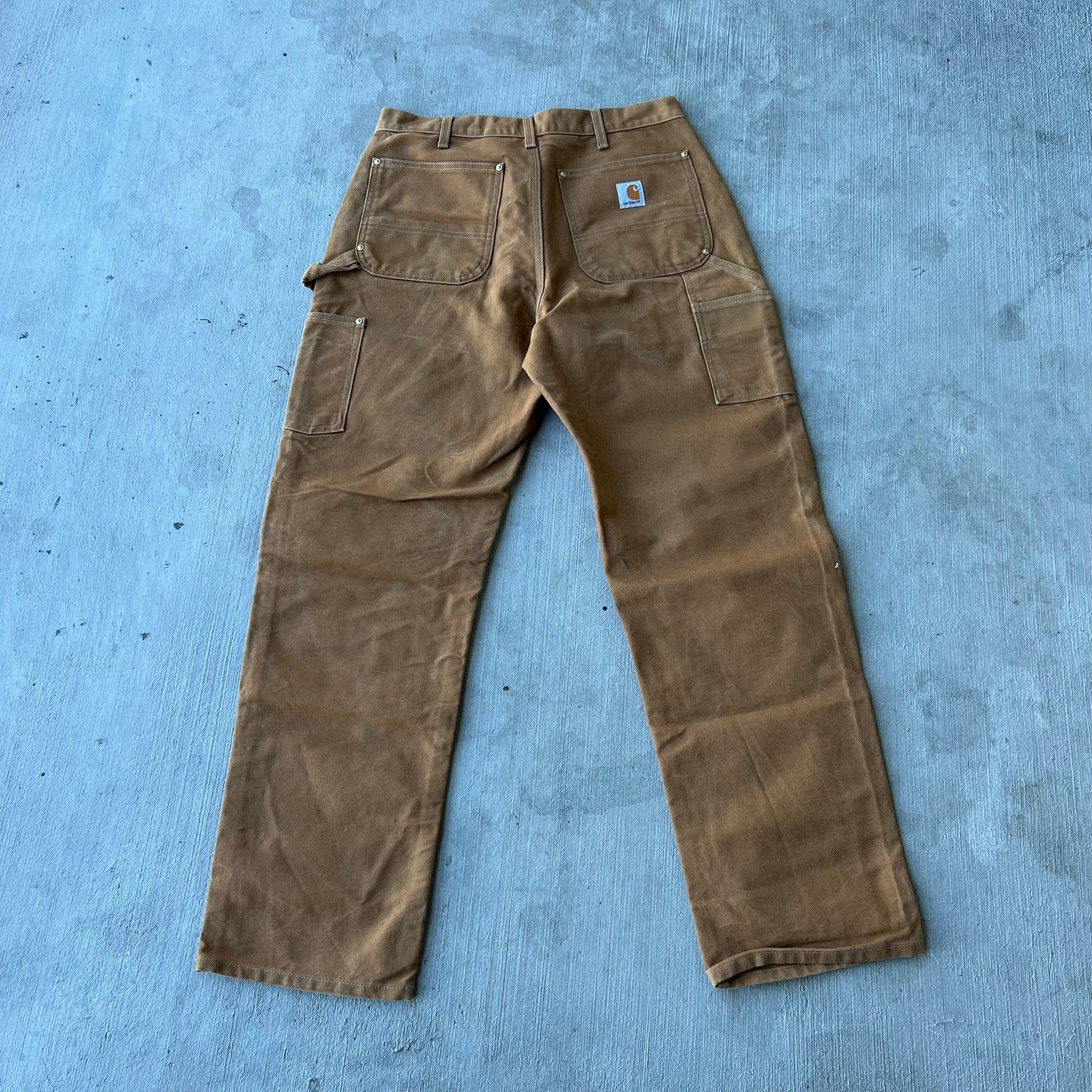 Carhartt × Vintage Carhartt brown double knee work wear carpenter pants Size US 31 - 5 Thumbnail