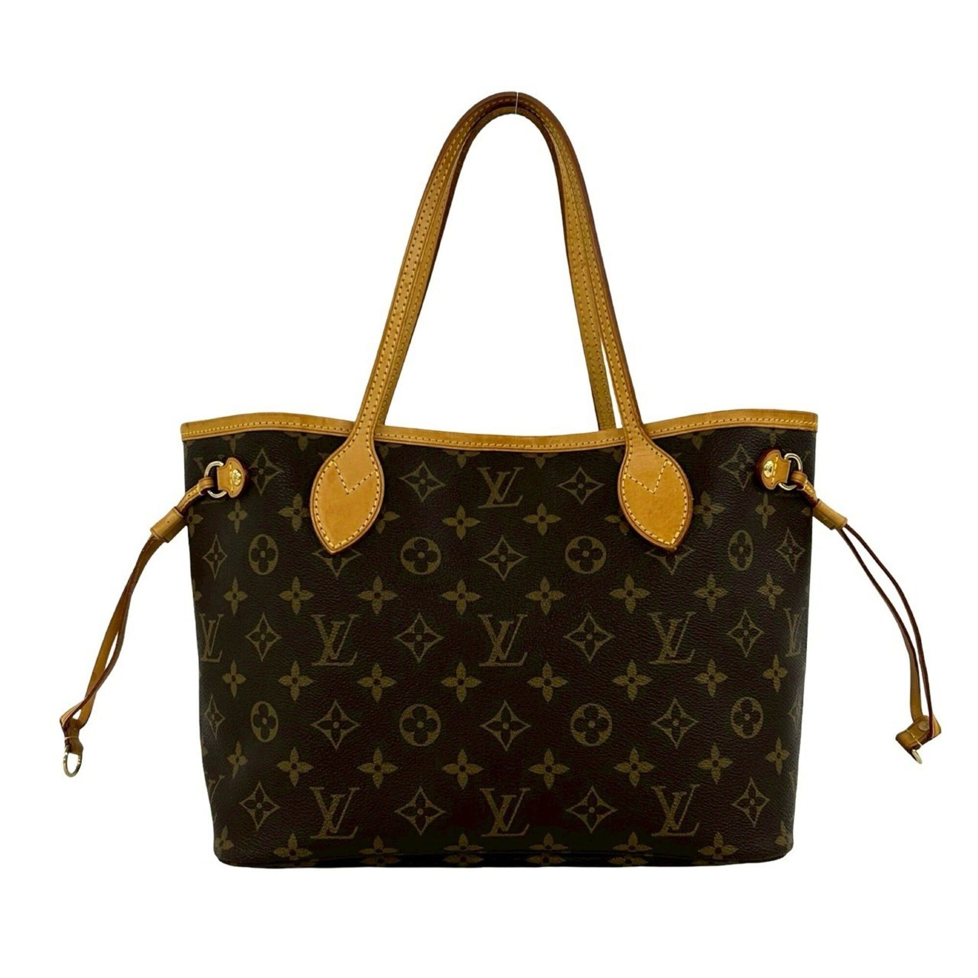 Louis Vuitton LOUIS VUITTON Neverfull MM Monogram Logo Pattern Leather Tote Bag Handbag Brown 33905 Size ONE SIZE - 1 Thumbnail