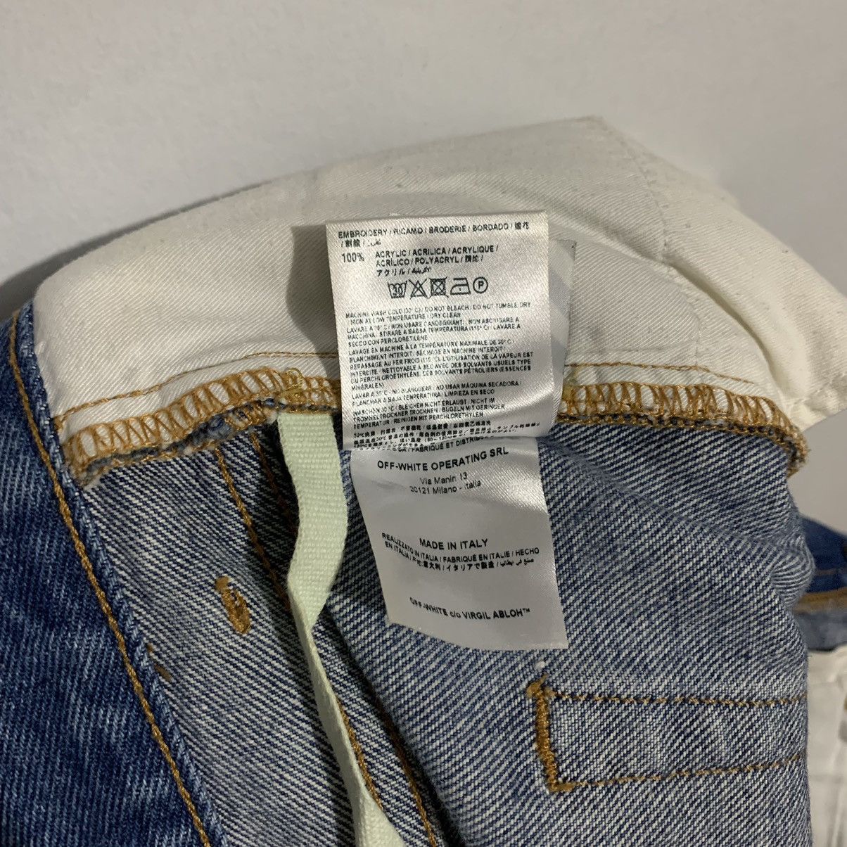 Off-White Off-White "Cropped Fit" OG Diagonal Stripe Denim Jeans Size US 30 / EU 46 - 19 Thumbnail