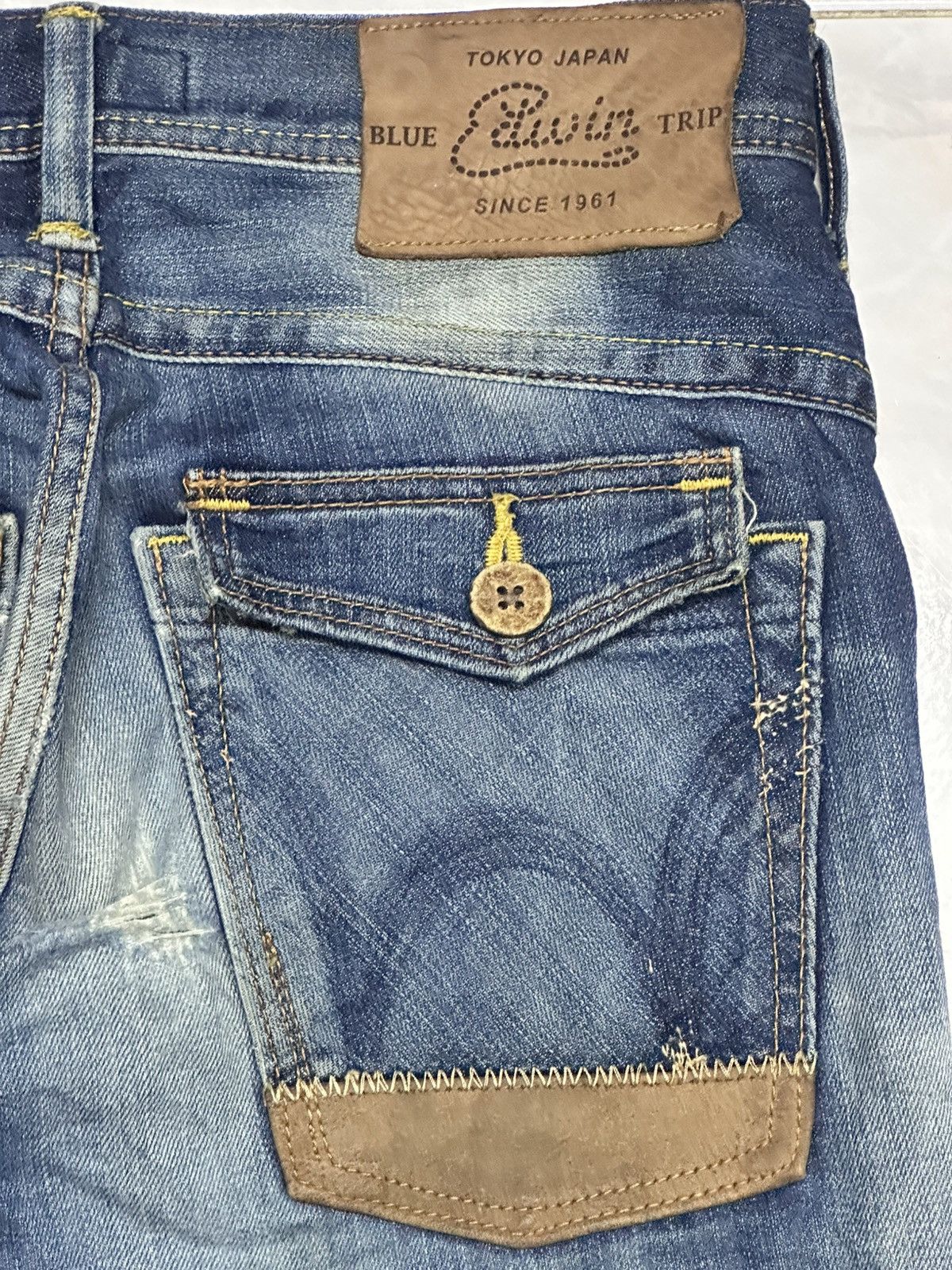 Edwin Flare Vintage Edwin BlueTrip Japan Flare Bootcut ThunderWash Size US 31 - 8 Thumbnail