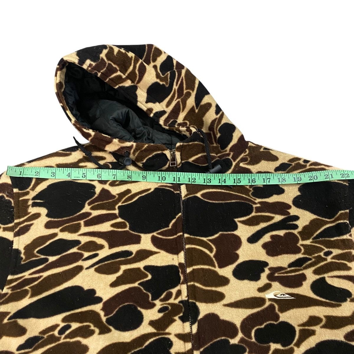 Quiksilver Vintage Quiksilver Duck Camouflage Hoodie Fleece Zipper Size US L / EU 52-54 / 3 - 13 Thumbnail