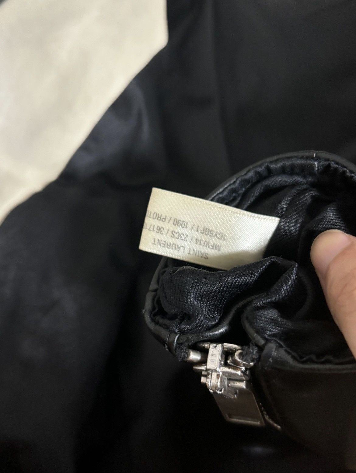 Saint Laurent Paris × Yves Saint Laurent Saint Laurent Paris SLP 14FW Black and White Leather Jacket Size US S / EU 44-46 / 1 - 6 Thumbnail