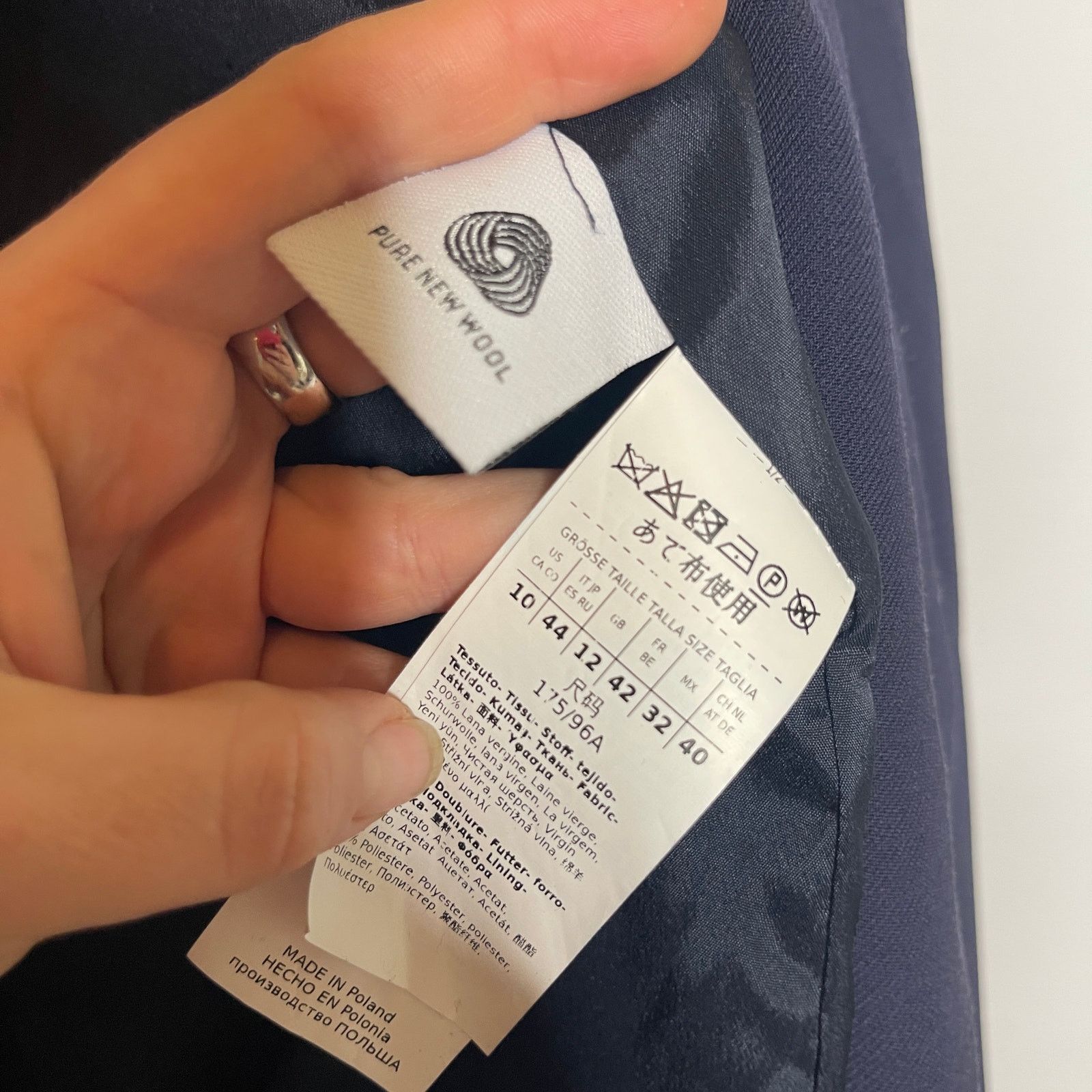 Max Mara MAX MARA Studio Navy Blue single-breasted new wool blazer 10 Size L / US 10 / IT 46 - 7 Thumbnail