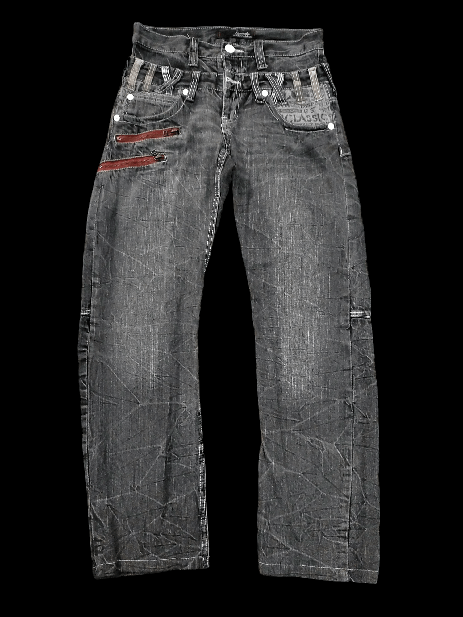Japanese Brand × PPFM × Seditionaries 🔥Insane🔥Dominate Double Waist Mudwash Jeans Size US 30 / EU 46 - 2 Thumbnail