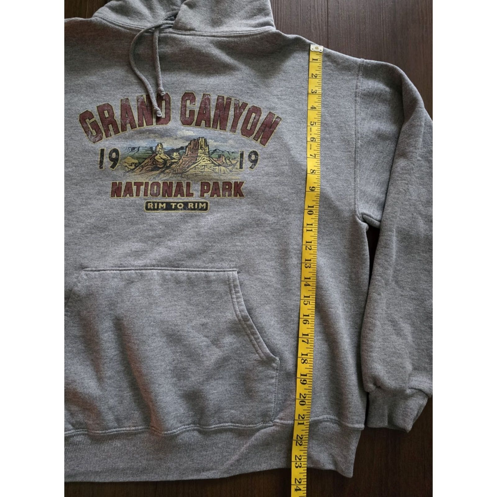 Vintage VINTAGE Grand Canyon Hoodie Gray M Men 90s Pullover Hooded Pockets Logo All Seasons Cotton Blend 1990s Y2k Large? Size US M / EU 48-50 / 2 - 5 Thumbnail