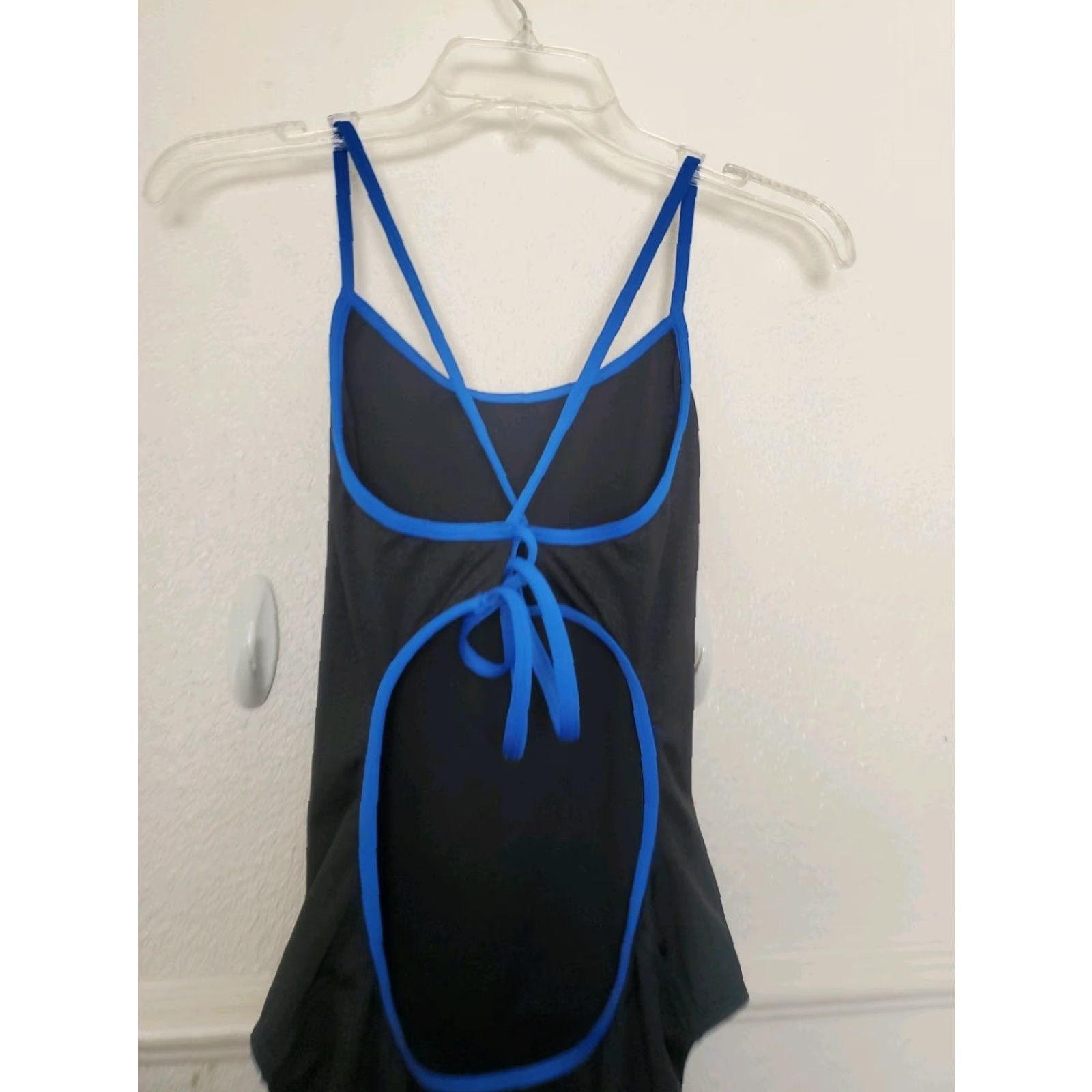 VINTAGE TYR Swimsuit Durafast Elite Trinityfit Hexa One Piece Women 38 Black