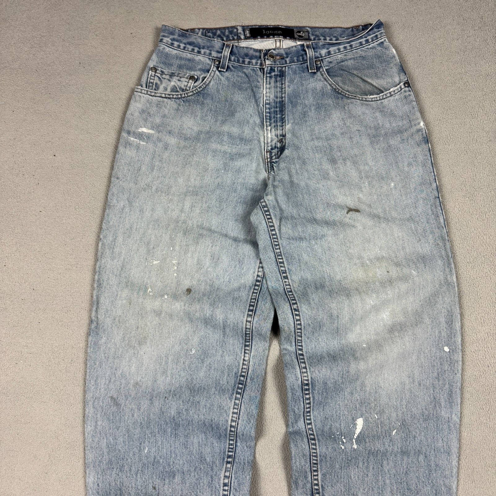 Levi's Vintage Clothing VTG Levi's SilverTab Jeans W33 L34 Paint Splatter Baggy Size US 33 - 2 Thumbnail