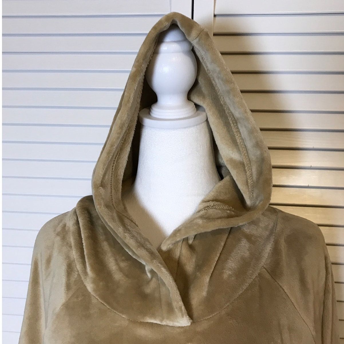 Other Member’s Mark Beige Plush Hoodie Long Sleeve Sweatshirt XL Size XL / US 12-14 / IT 48-50 - 5 Thumbnail