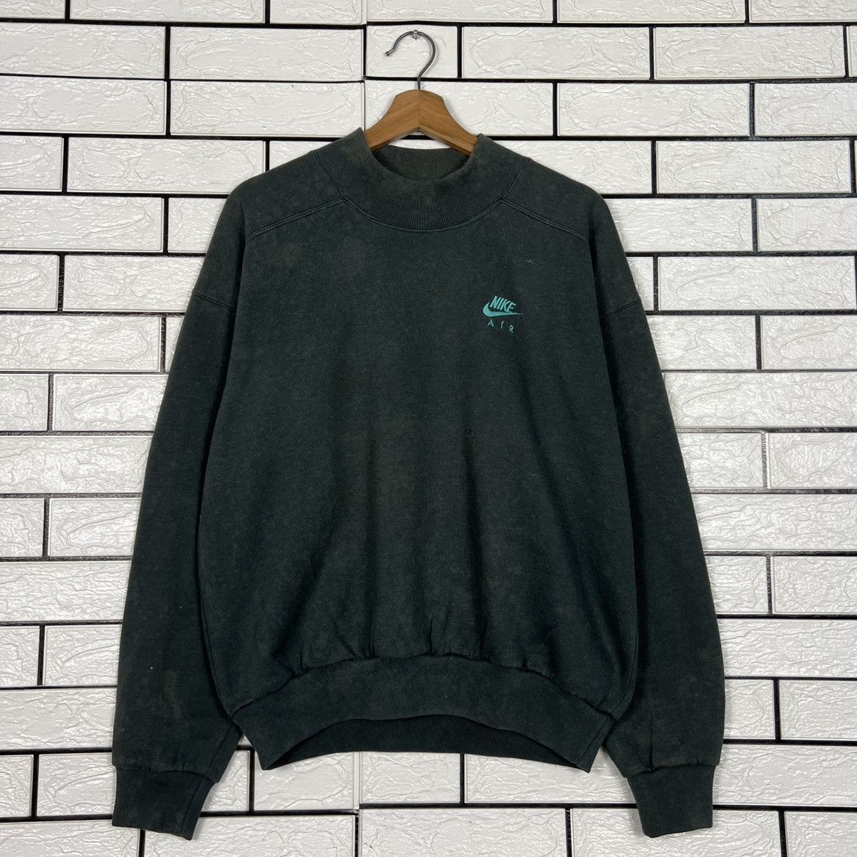Nike Vintage 90's NIKE AIR Embroidered Logo Sweatshirt #4268-C194 Size US M / EU 48-50 / 2 - 1 Thumbnail