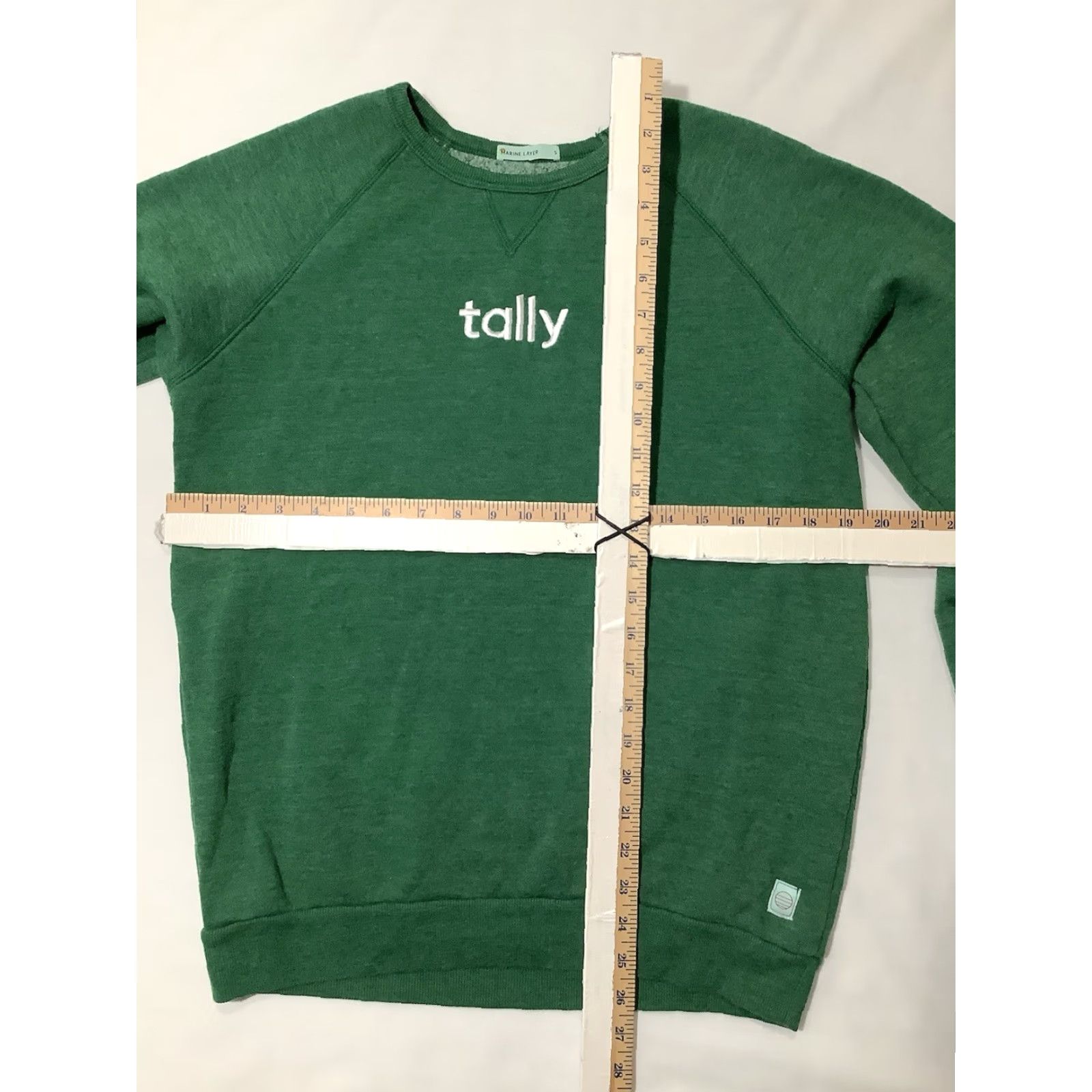 Marine Layer Marine Layer Sweater Mens Small Green Crew Neck Pullover Long Sleeve Fleece TallyCrew Knit All Seasons Regular Mens Size US S / EU 44-46 / 1 - 8 Thumbnail