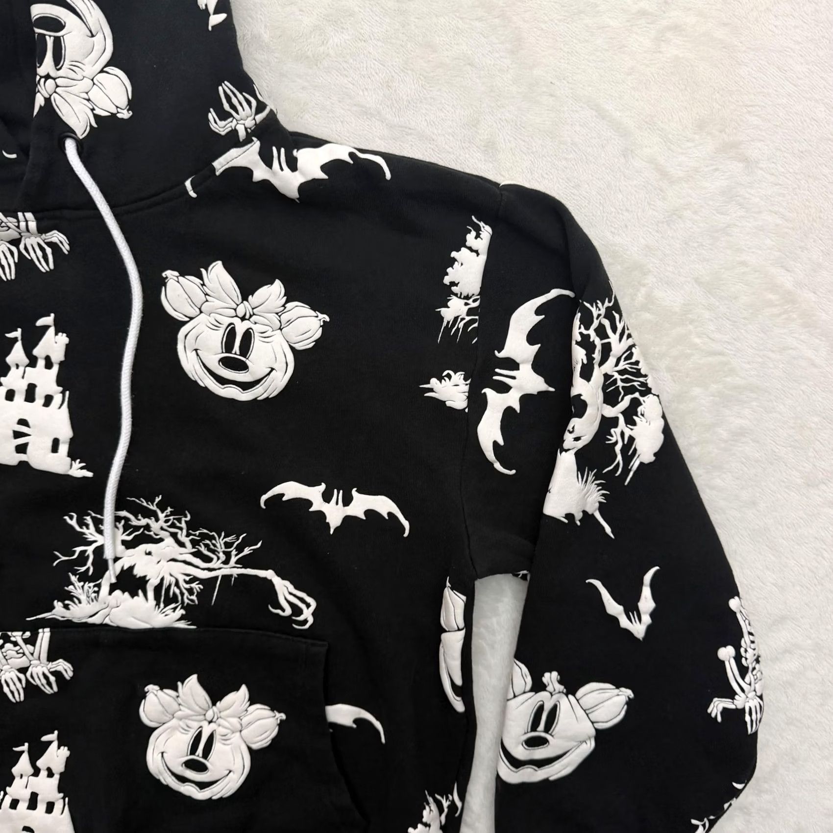 Disney Disney Mickey Minnie Hoodie Shirt Mens S Black Halloween Glow In The Dark Size US S / EU 44-46 / 1 - 4 Thumbnail
