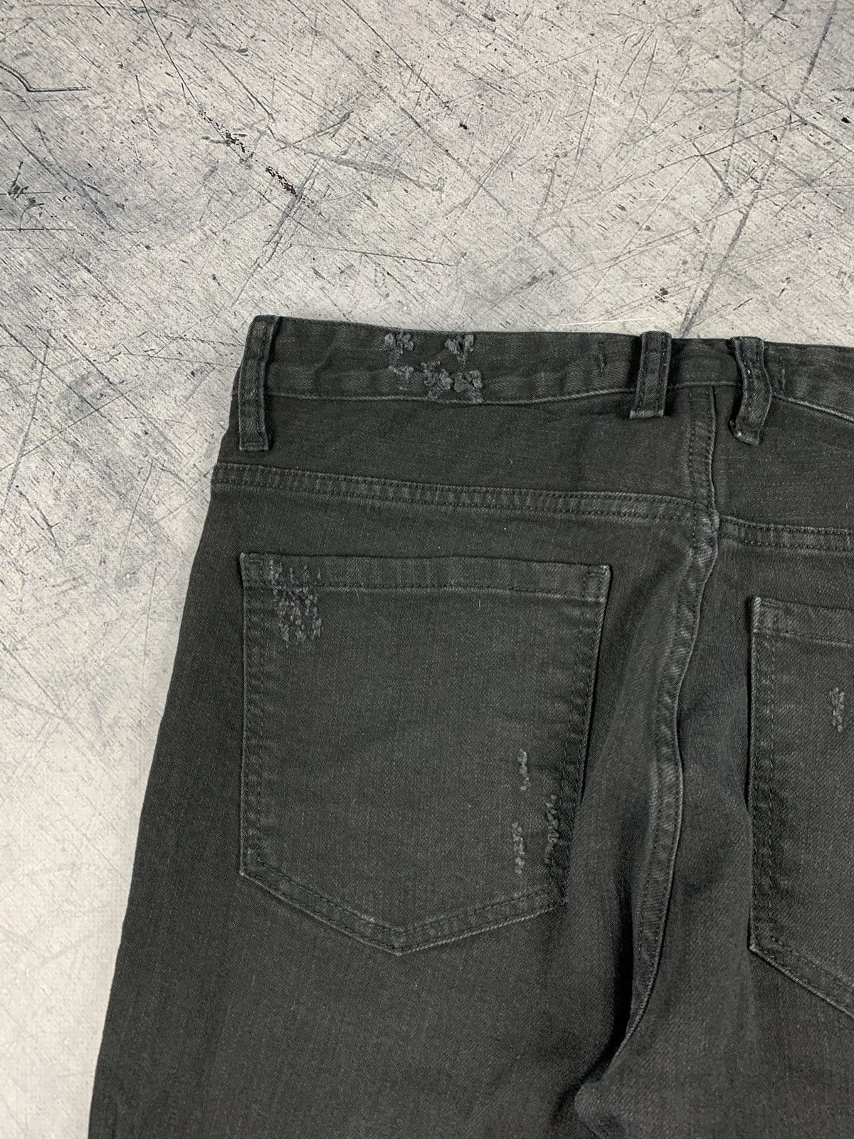 Represent Clo. Represent Clo. Knee Destroyer Denim Black Skinny Jeans Sz 30 Size US 30 / EU 46 - 14 Thumbnail