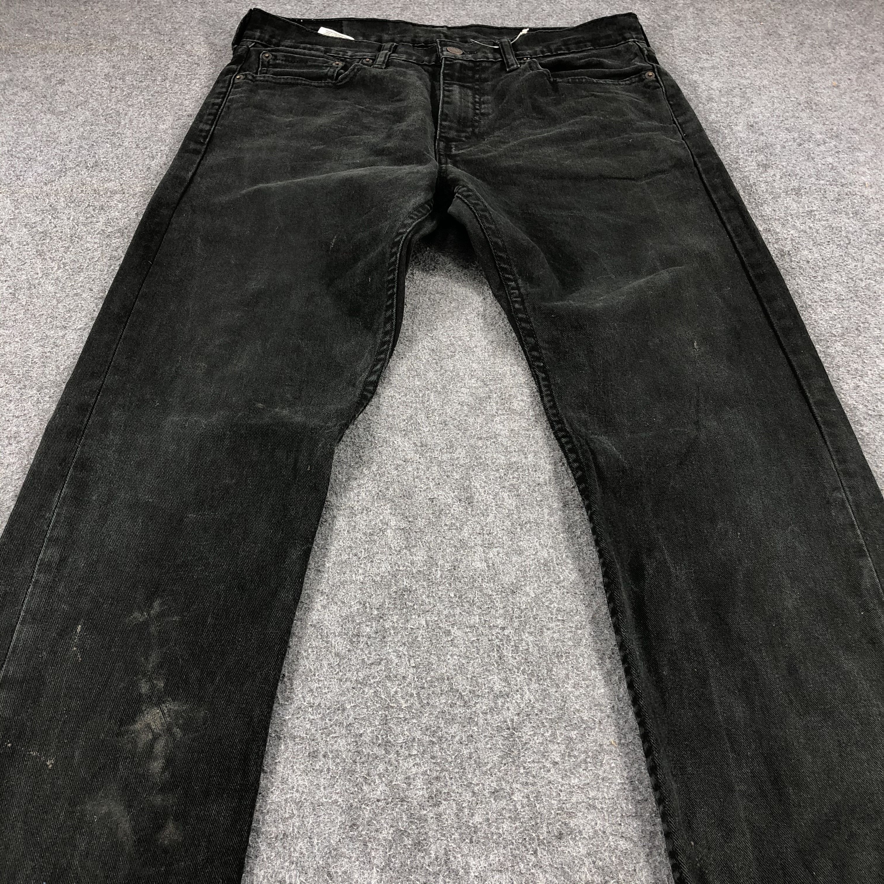 Levi's Dark Wash Denim Vintage Levis 513 Jeans Faded Black-J921 Size US 34 / EU 50 - 3 Thumbnail