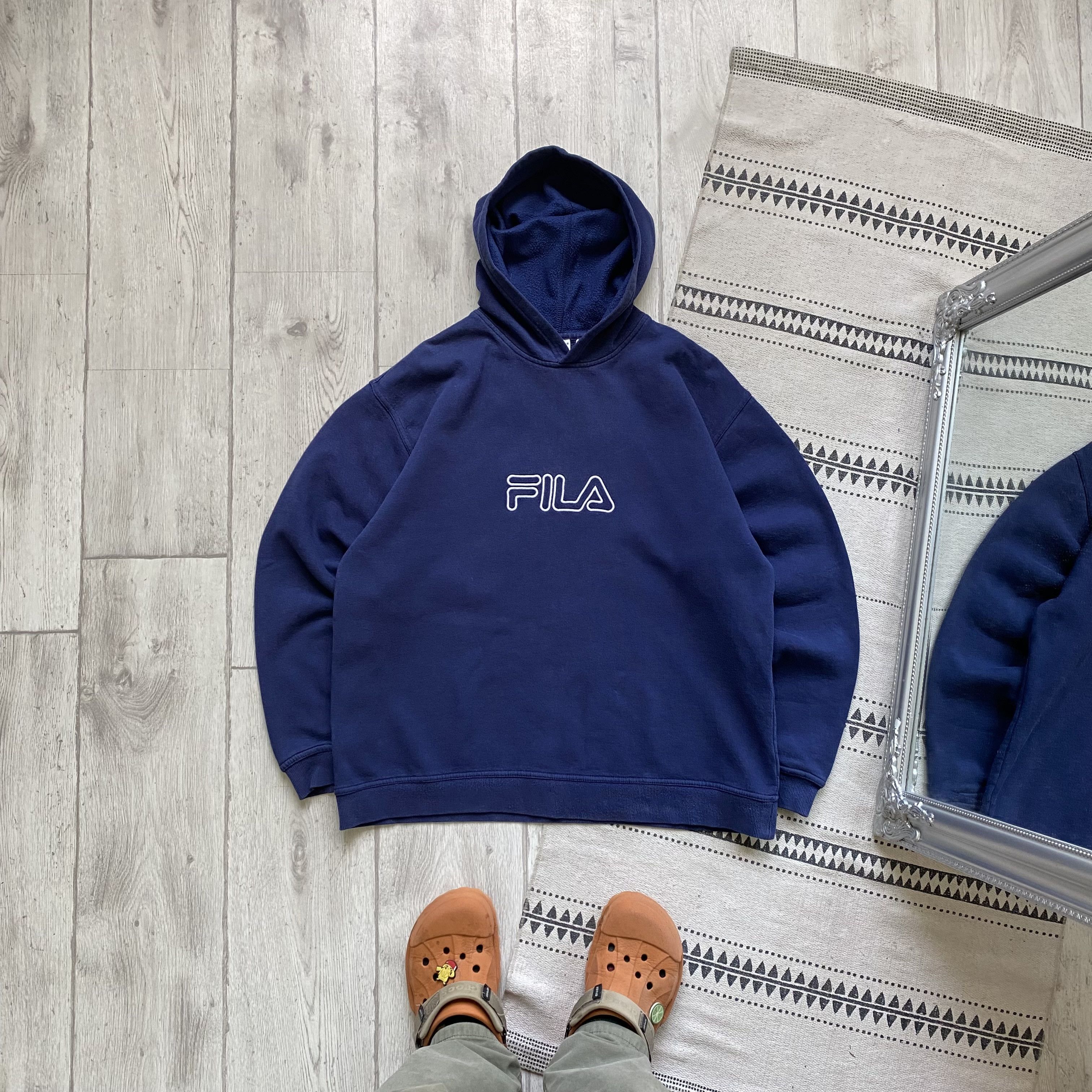 Fila Vintage Fila hoodie center logo Y2K sweatshirt Size US M / EU 48-50 / 2 - 1 Thumbnail