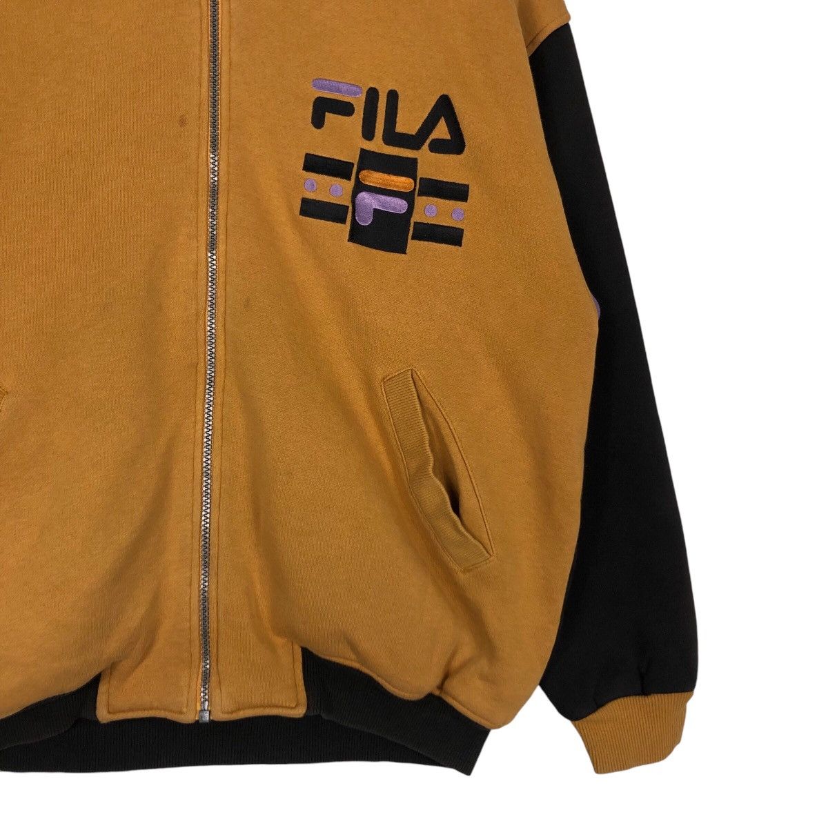 Fila × Japanese Brand × Vintage Vintage Fila Jacket Hoodie 90s Style Streetwear Medium Size US M / EU 48-50 / 2 - 4 Thumbnail
