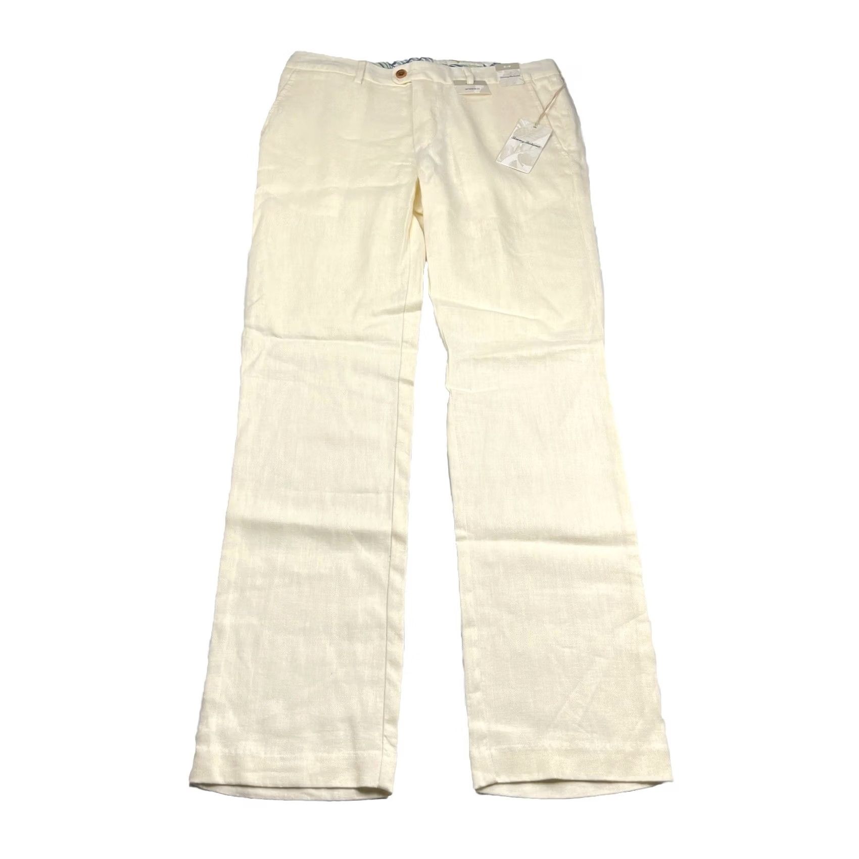 Tommy Bahama Tommy Bahama Pants Flat Front Linen Beige Lightweight Breathable Sample Dress Men Size US 32 / EU 48 - 2 Thumbnail